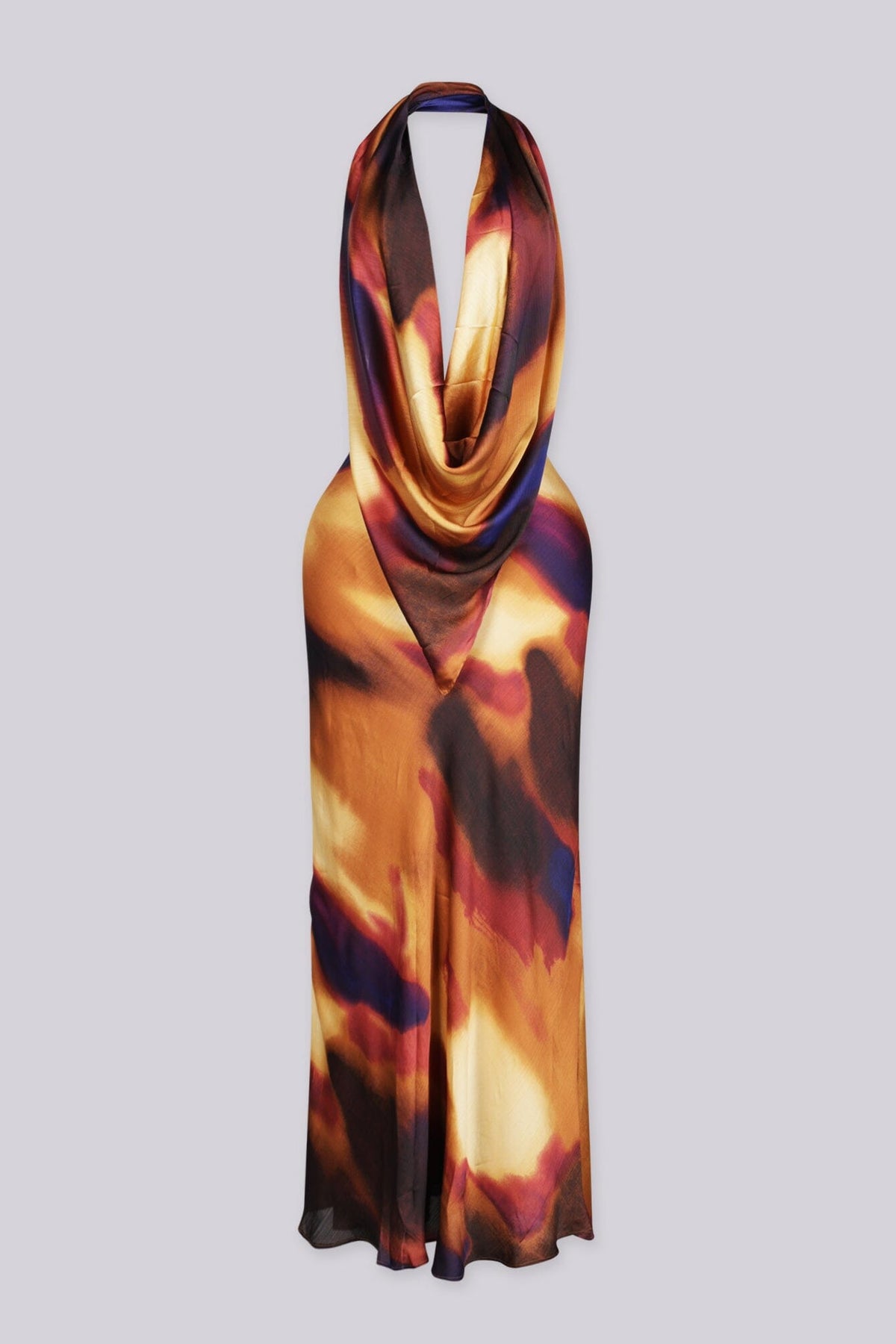 Saharah Sunset Cowl Neck Maxi Dress