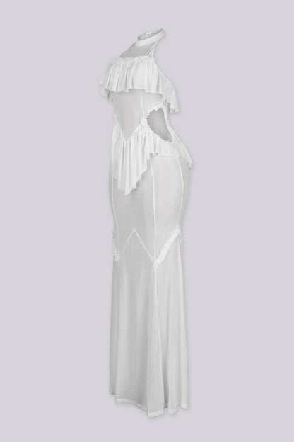 Ibizanh Cut Out Halter Maxi Dress