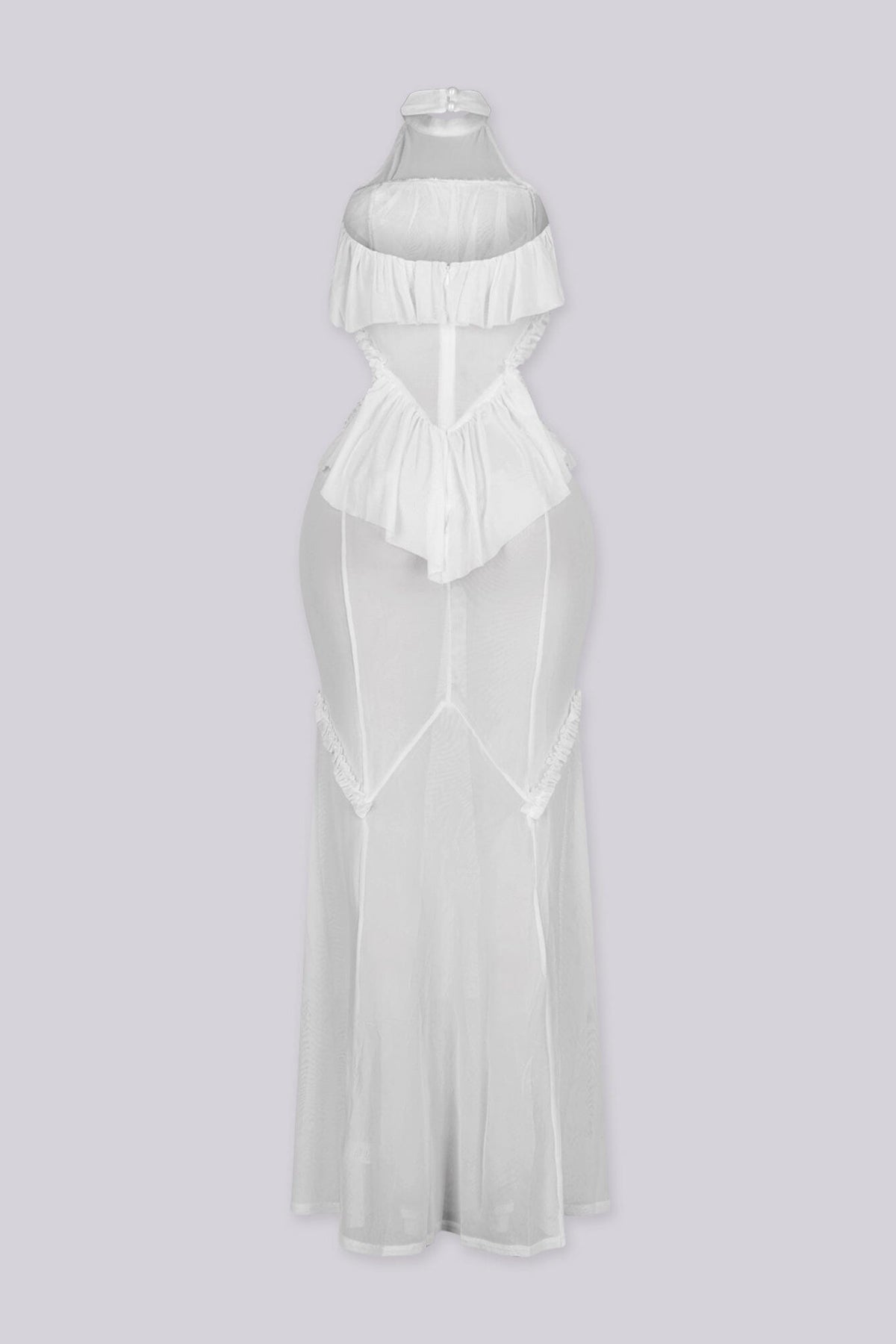 Ibizanh Cut Out Halter Maxi Dress