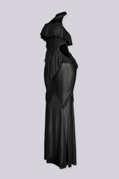 Ibizanh Cut Out Halter Maxi Dress