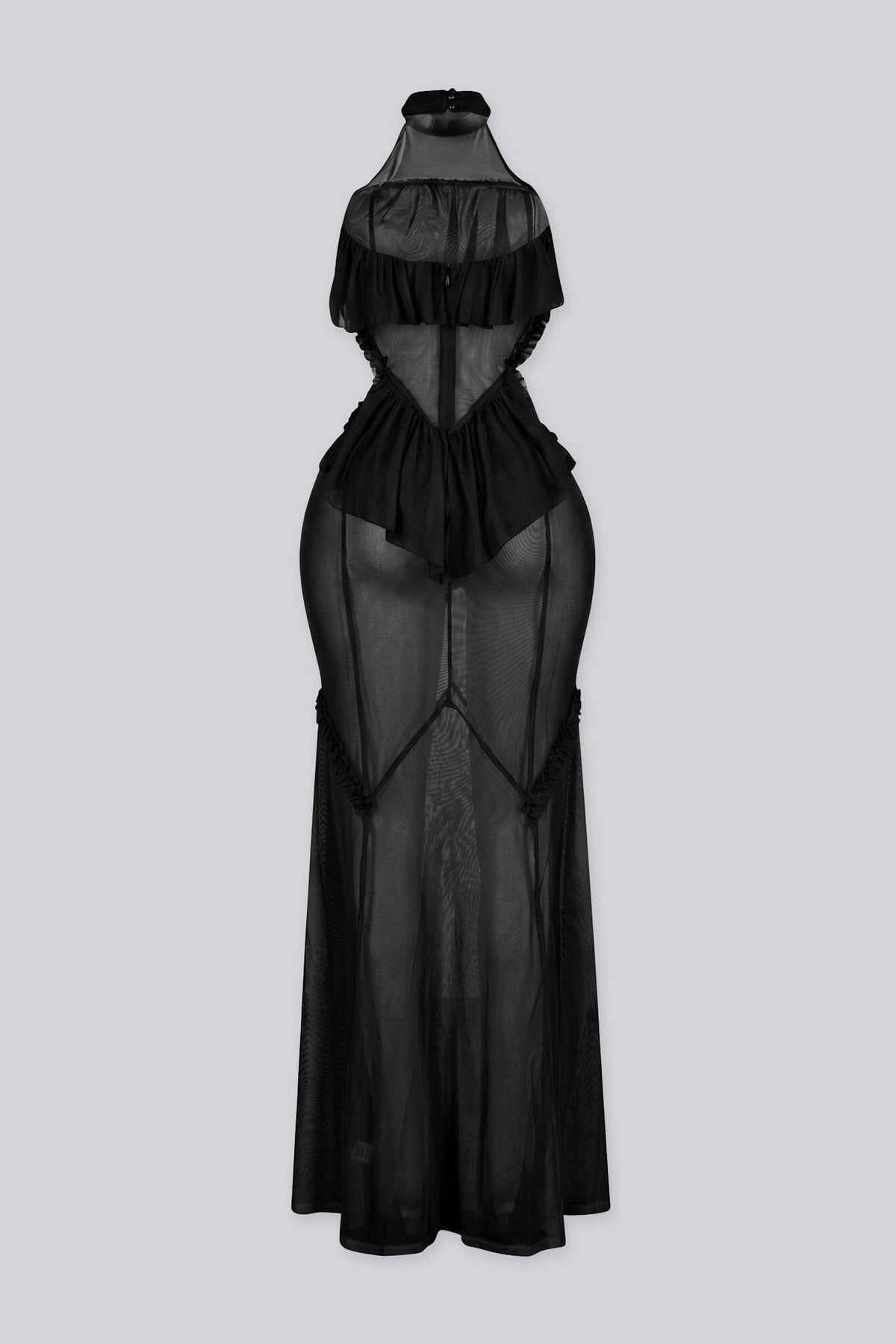 Ibizanh Cut Out Halter Maxi Dress