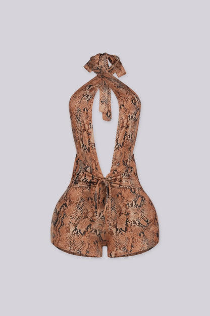 Zonah Wild Print Romper