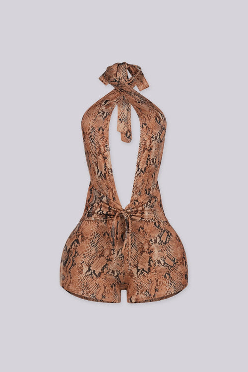 Zonah Wild Print Romper