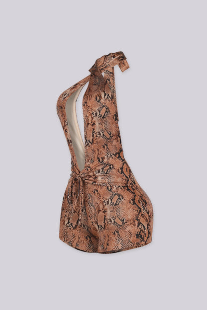 Zonah Wild Print Romper