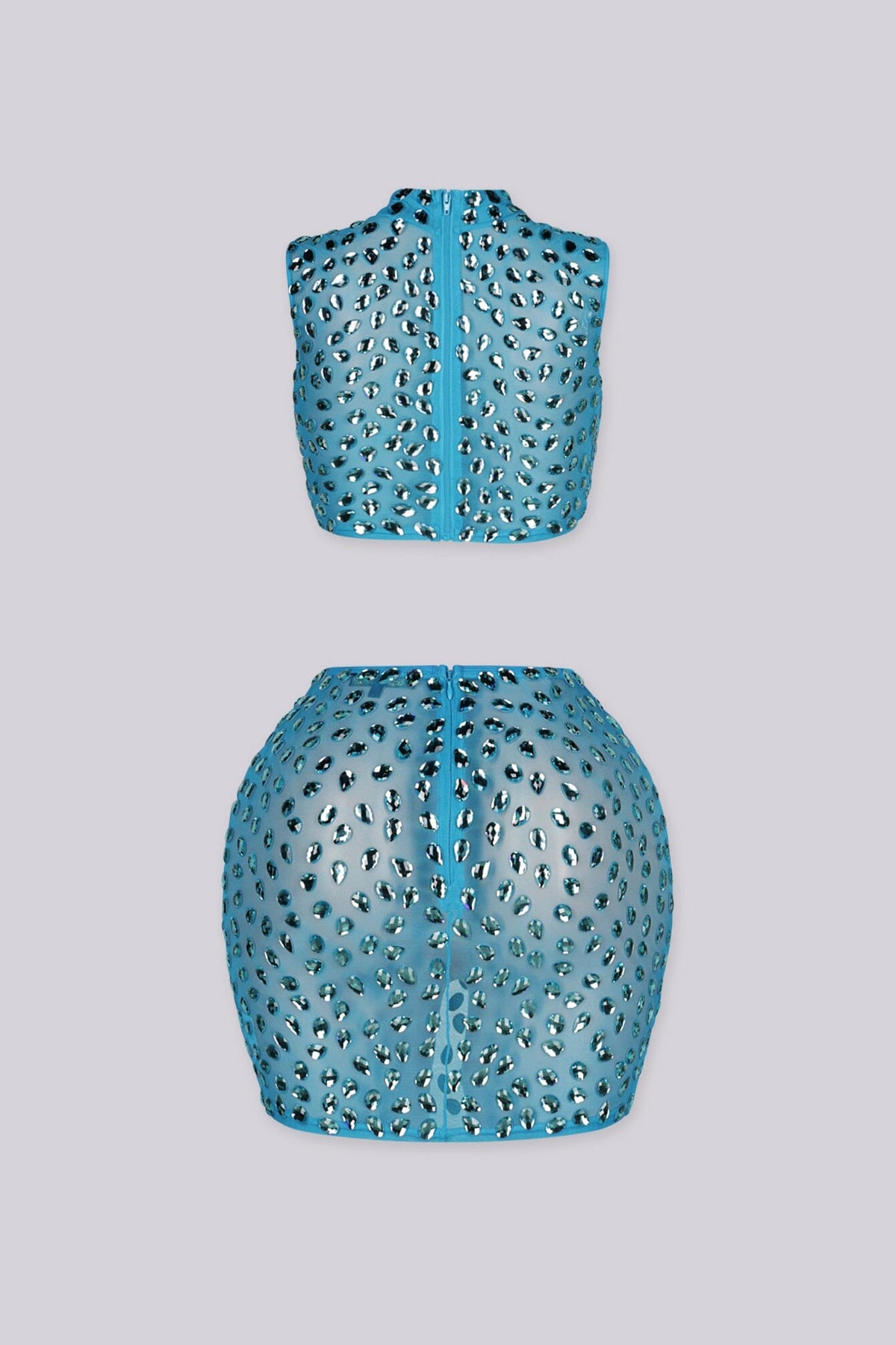 Bling Bang Rhinestone Top & Skirt SET