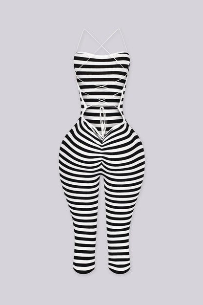 Peppermint Rush Capri Jumpsuit