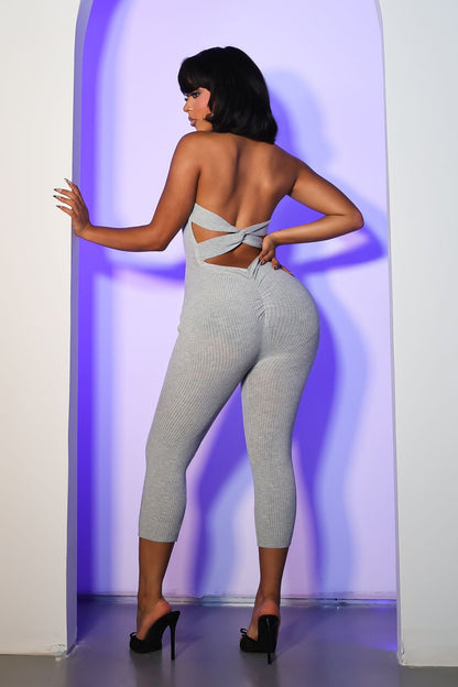 Off Duty Twist Capri Jumpsuit